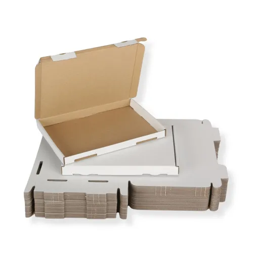 St. Großbriefkarton 350 x 250 x 20 mm DIN A4 weiß Warensendung Faltkarton 40