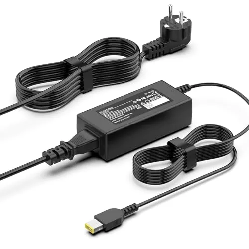 Netzteil Ladegerät Laptop Kompatibel mit Lenovo X240 X250 T440 T450 L450 E450 Yoga 11 11S IdeaPad S21e G50 G40 Z50 Z50-70 20V Square Tip 45W Laptop Ladegerät ADLX45NDC3A