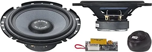 Gladen M 165 Slim: 2-Wege-Kompo-Lautsprecher - Car-HiFi-Lautsprecher mit nur 52 mm Einbautiefe, ideal für enge Einbausituationen und bietet kräftigen Klang mit 2x 65 RMS Leistung.