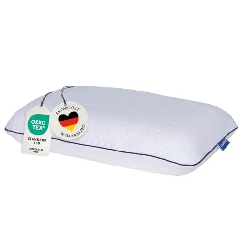 casimum Reisekissen - Ergonomisches Reisekopfkissen aus Memory-Schaum - Nackenkissen für Reisen, stützend und bequem, ideal für Auto, Flugzeug und Bus, sorgt für erholsamen Schlaf unterwegs.