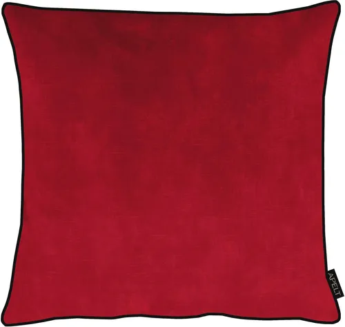 APELT Kissenhülle Ruby, edles Samt-Design - Kissenhülle aus hochwertigem Samt mit exklusivem Chanel-Keder. Ideal für stilvolle Einrichtung, schadstoffgeprüft und made in Germany.