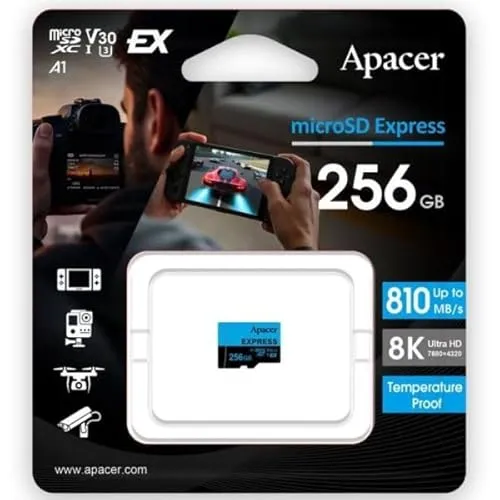 Tarjeta de Memoria Apacer 256GB UHS-I- Clase 10-810MBs