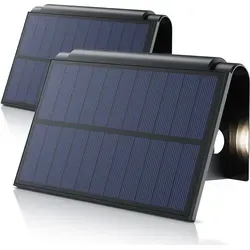 BEARWARE LED Solarleuchte – Wasserdichte Wandleuchte für Außen - Solarleuchte für Außen mit 1800 mAh Akku und 2 Helligkeitsstufen. Ideal für Garten, Balkon und Treppen. Wetterfest nach IP54, keine Stromanschluss nötig!