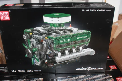 Mould King 10182 V8 Zylinder Motor Engine Klemmbausteine 2250 Teile