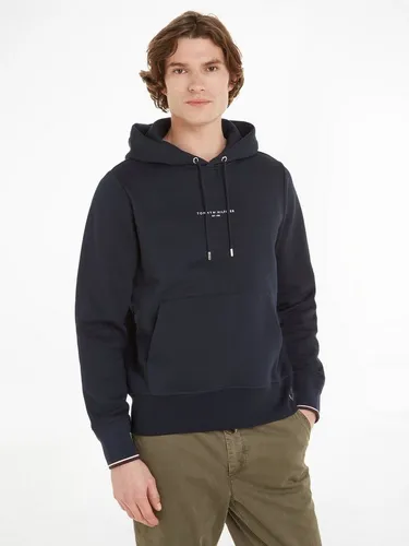 Tommy Hilfiger Herren Hoodie mit Kapuze, Blau (Desert Sky) - Kapuzenpullover für Herren, ikonisches Design mit hohem Tragekomfort aus 63% Bio-Baumwolle und 37% recyceltem Polyester, perfekt für Sport und Alltag.