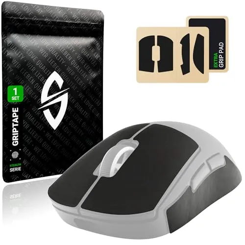 SensoryBoost Maus Grip Tape – kompatibel mit Logitech G PRO X Superlight 1 & 2 (inkl. Zuschnitt-Pad) Schweißabsorbierend, extrem rutschfest & Ultradünn (0,5 mm) – Rückstandsfrei – Gaming Zubehör