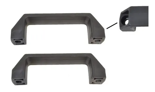 Knott Anhänger 2 Stück Handgriff / Rangiergriff Kunststoff schwarz