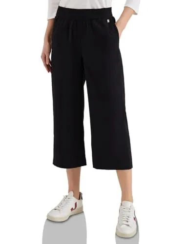 Cecil High Waist Wide Leg Hose in schwarz von CECIL