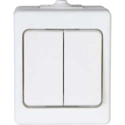 Kopp STANDARD AP-FR – Serienschalter, Farbe: Arktisweiß