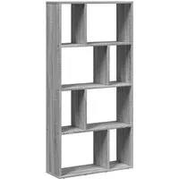 vidaXL Bücherregal 8 Fächer, Raumteiler Regal - Büro-Bücherregale, modernes Design, vielseitig einsetzbar als Raumteiler und mit robustem Holzwerkstoff für langlebige Aufbewahrung.