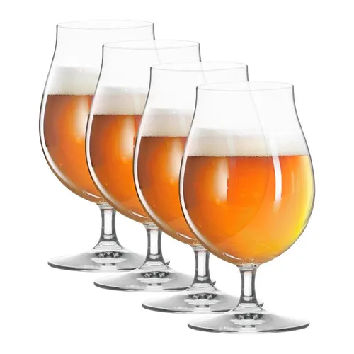 Spiegelau Beer Classics Biertulpe 4 tlg. Bierglas - Hochwertige Kristallgläser mit 440ml Volumen, spülmaschinenfest und ideal für Bierliebhaber in Küche und Esszimmer.