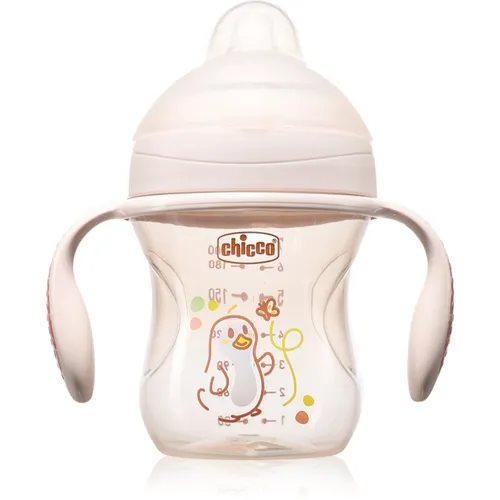 Chicco Transition Cup 4m+ Trainingsbecher mit Griffen Pink 200 ml