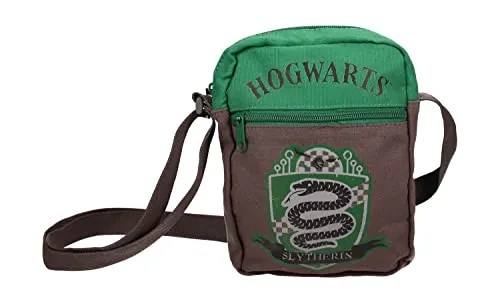 SD Toys Unisex Bolsa Pequeña Tela Kleine Tasche aus Canvas Slytherin Harry Potter, Bunt, S EU