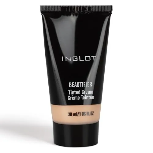 Inglot Beautifier, Tönungscreme, Glatter Teint mit Zarter Farbe, mit HD-Pigmenten, Auch für Empfindliche Haut, Aufgehelltes und Revitalisiertes Gesicht, Perfektes Make-up, 30 ml : 102