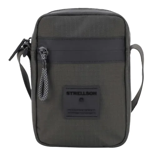 Strellson Herren ShoulderBag Northwood Rs Clint - Herren-Schultertaschen aus recyceltem Nylon, praktische und sportliche Umhängetasche für den Alltag, ideal für umweltbewusste Männer.