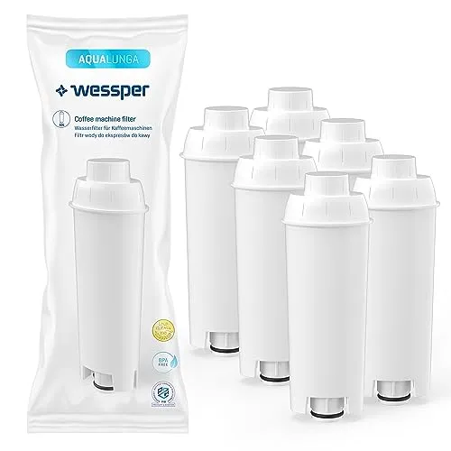Wessper Wasserfilter für DeLonghi Kaffeevollautomaten 6er Pack