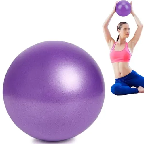 Ruayia Kleiner Pilates Ball, Gymnastikball Klein 20-25cm, Sitzball Trainingsball, Overball Fitnessball Yogaball Büro Ergonomisch Balance Ball für Schwangerschaft Yoga Gymnastik Core Training - Lila