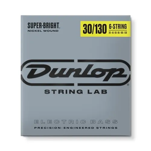 JIM DUNLOP - DBSBN30130 - Bass-Saiten - Super Bright Medium 6 Saiten 30-45-65-85-105-130