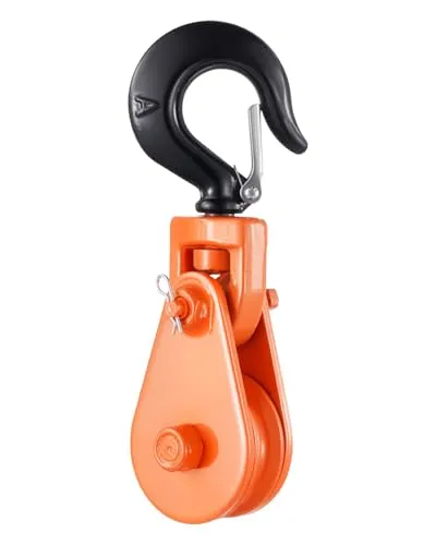 VEVOR 2T Seilwinde Umlenkrolle mit Wirbelhaken von Vevor