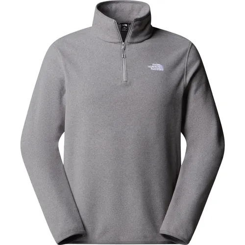 THE NORTH FACE M GLACIER FLEECE 1/4 ZIP JACKET - Herren-Pullover aus 100% Polyester, ideal für Outdoor-Abenteuer und Alltag, feuchtigkeitsabweisend und Teil der Circular Design-Initiative.