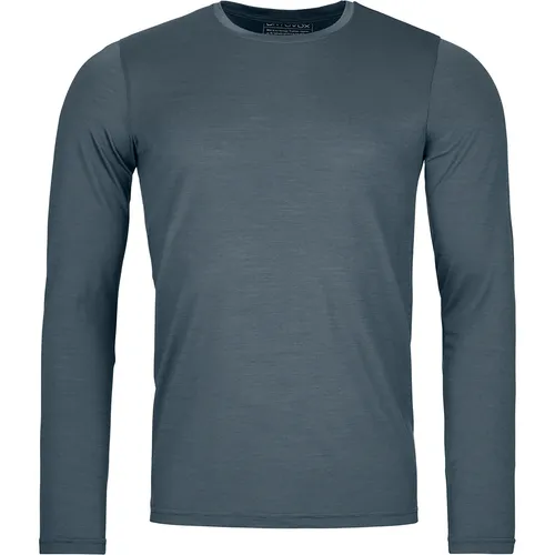 Ortovox Herren 150 Cool Clean Longsleeve XL grau - Longsleeve aus Merinowolle mit Kühleffekt, ideal für schweißtreibende Touren und Outdoor-Aktivitäten.