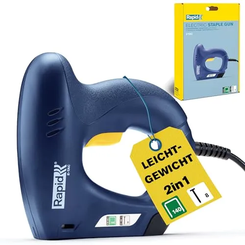 Rapid E-Tac Elektrotacker & Nagler für Holz, Polsterung & Heimwerkerarbeiten