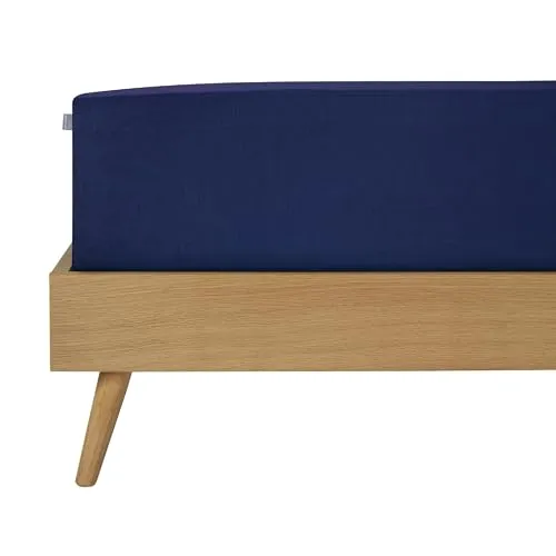 Schiesser Premium Spannbettlaken Flexi Dunkelblau | 180x200cm bis 200x220cm - Premium Spannbettlaken für Matratzen bis 30cm Höhe, aus 95% Baumwolle für optimalen Komfort, OEKO-TEX zertifiziert und nachhaltig produziert.