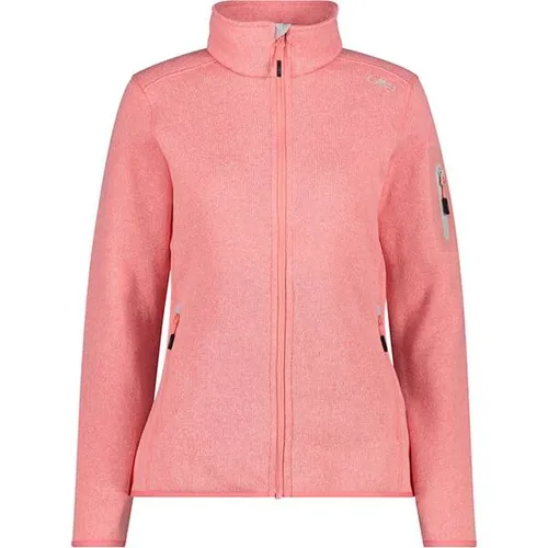 CMP Fleecejacke in Rosa - 38 - Funktionsjacken, warm und isolierend durch Knit-Tech Technologie, ideal für Outdoor-Aktivitäten und kühle Tage.