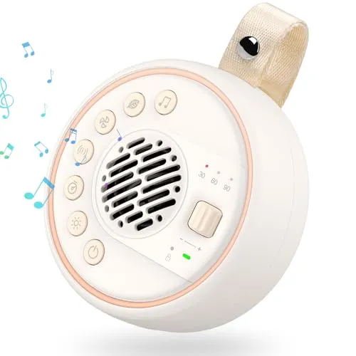 Baby Einschlafhilfe White Noise Maschine mit Nachtlicht und Bluetooth