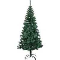 vidaXL Künstlicher Weihnachtsbaum 180 cm mit schillernden Spitzen - Weihnachtsbaum mit 564 PVC-Spitzen, die ein realistisches, buschiges Aussehen und schillernde Effekte bieten. Ideal für festliche Dekorationen und langlebig für jahrelangen Gebrauch.