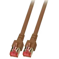 EFB Elektronik K5517.0,25 Netzwerkkabel Braun 0,25 m Cat6 S/FTP (S-STP)