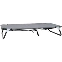 vidaXL Hundebett Hellgrau 90 x 55 x 18 cm - Hochwertiges Hundebett aus Oxford-Gewebe, faltbar und ideal für drinnen und draußen. Robuster Stahlrahmen sorgt für Stabilität und Langlebigkeit – der perfekte Rückzugsort für deinen pelzigen Freund!