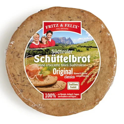 Bauern Schüttelbrot mit Kümmel und Fenchel 150 gr. - Fritz & Felix