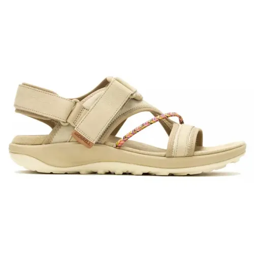 Merrell Terran 4 Backstrap Sandale Incense 38 - Wanderschuhe mit Obermaterial aus hochwertigem Vollnarbenleder und 70% recyceltem Textil. Ideal für Komfort und Nachhaltigkeit, perfekt für lange Sommertage und Abenteuer.