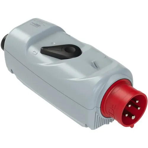 PCE 54715530 CEE Motorschutzstecker 16A 5polig 400V - Steckdosen & Buchsen, sicherer Phasenwender für optimale Motorsteuerung und Schutz