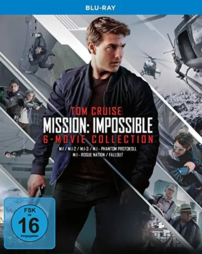 Mission: Impossible - 6-Movie Collection Blu-ray - Filme, komplette Sammlung der packenden Actionreihe mit Tom Cruise, ideal für Fans und Filmabende.