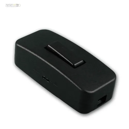 Zwischenschalter Schnurschalter Lampenschalter schwarz