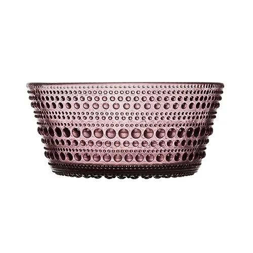 Iittala Kastehelmi Schale aus Glas hergestellt, in der Farbe Violett, Volumen: 23 cl, Höhe: 5 cm, D: 11 cm, 1070203