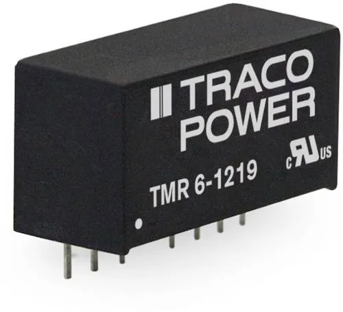 TracoPower TMR 6-2415 DC/DC-Wandler - Stromtransformatoren, ultrakompakte SIL-8 Bauform mit höchster Leistungsdichte, ideal für platzsparende Anwendungen mit 24 V/DC und 6 W.