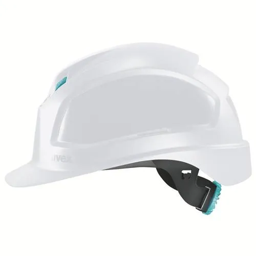 uvex pheos B-WR Schutzhelm, weiß mit Lüftungen 52-61 cm - Arbeits- & Schutzkleidung mit optimaler Belüftung dank drei Ventilationsöffnungen und hervorragendem Tragekomfort durch Sechs-Punkt-Textilbandaufhängung.