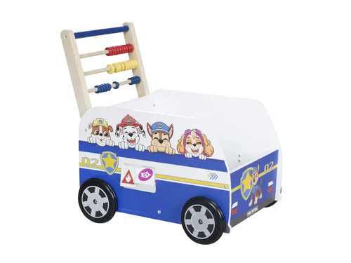 roba® Lauflernwagen Paw Patrol - Lauflernwagen und Puppenwagen in einem, ideal für Kinder ab 12 Monaten. Mit Paw Patrol Design, Drehspielen und Rechenschieber für spielerisches Lernen.