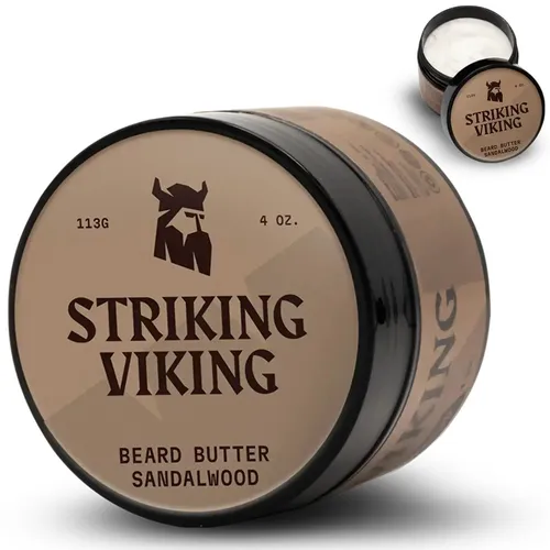 Bartbutter - Sandelholz in weiß von Striking Viking
