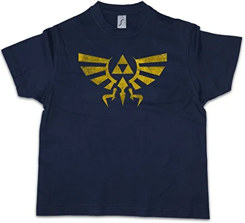 Urban Backwoods Triforce Vintage Logo Jungen Kinder Kids T-Shirt Blau Größe 12 Jahre