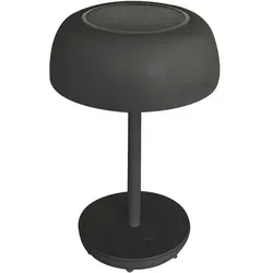 LED Tischlampe Solar schwarz 18 x 29 cm 20 LED warmweifl f ̧r Innen und Aussen