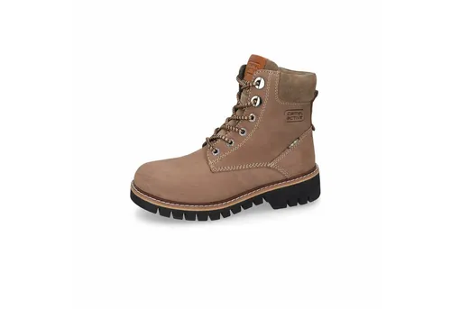 camel active Damen CAIA301 Mode-Stiefel, Grün, 37 EU - Wanderschuhe mit Flare Absatz, ideal für stilvolle Outdoor-Abenteuer und bequemes Tragen.