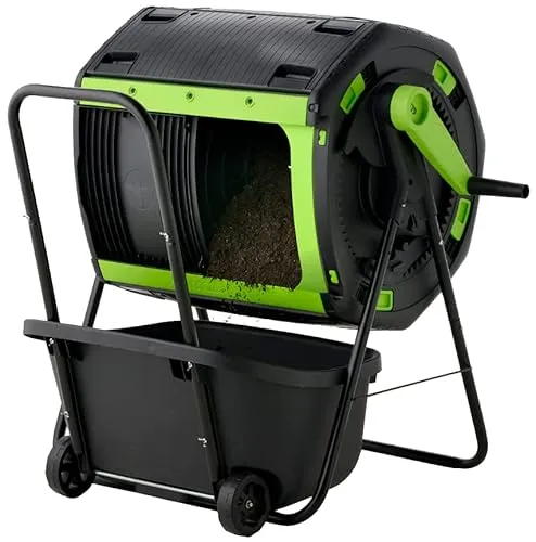 Moutta Doppelzelliger Trommelkomposter 180 Liter in grün von Moutta