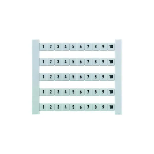 Weidmüller DEK 5 FWZ 1-10 Klemmenmarkierer dekafix weiß 50 Stück