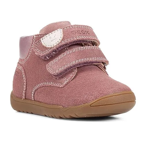 Geox Baby - Mädchen B Macchia Girl C Sneaker, Pink, 21 EU - Baby Sneaker für Mädchen, leicht anzuziehen mit verstärkter Schuhspitze und optimaler Flexibilität dank Flexy System für sicheren Halt.