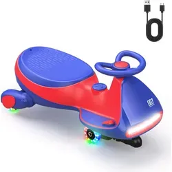 FanttikRide N7 Pro Kinder Elektroauto, Elektrisches Rutschauto mit Pedal, Typ C aufladbar Batterie Kinder Auto, 2 Geschwindigkeit Kippschutz Leucht...