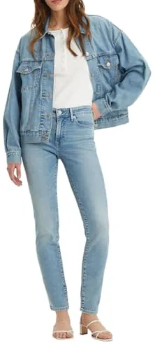Levi's 712 Slim Welt Pocket Damen Jeans - Damen Slim-fit Jeans von Levi's mit schmaler Beinform und hoher Leibhöhe. Pflegeleichte Denim-Qualität für vielseitige Kombinationsmöglichkeiten, ideal für lässige und stilvolle Outfits.